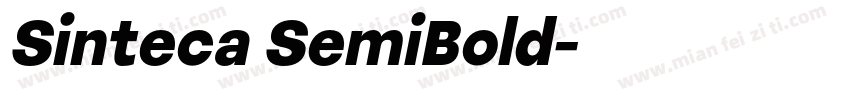 Sinteca SemiBold字体转换